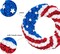 Honor Hero Patriotic WreathThe Flag Wreath on The Porch Red, White, Blue Memorial Day Wreath - Durable Independence Day Front Door Decoration (Rotundity)